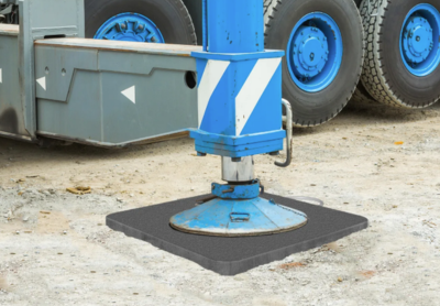 Stützplatten für Kräne