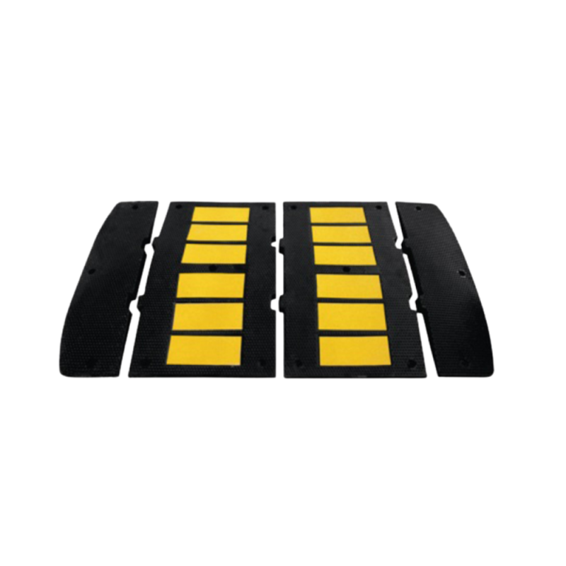 Fahrbahnschwellen in 50 mm Höhe, ein Set aus zwei Mittelstücken und zwei Endstücken