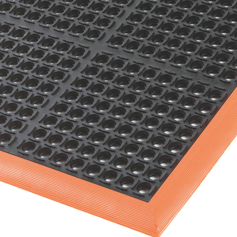 Safety Stance™ Arbeitsplatzmatte  mit Orangen Sicherheitskanten