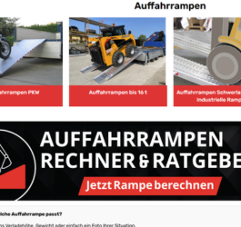 Auffahrrampe berechnen: Länge & Tragkraft