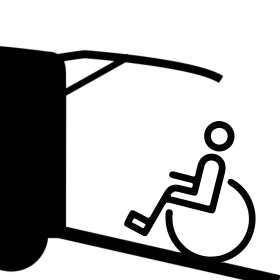 Mobile Rollstuhlrampe für Fahrzeug und unterwegs